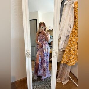 Colorful Paisley Maxi Dress